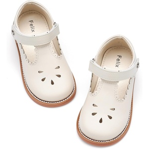 image:imageFelix amp Flora Toddler Girl Oxford Dress Shoes  Mary Jane Flats for Little Girl Party School ShoesB426beige