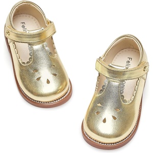 image:imageFelix amp Flora Toddler Girl Oxford Dress Shoes  Mary Jane Flats for Little Girl Party School ShoesB426gold