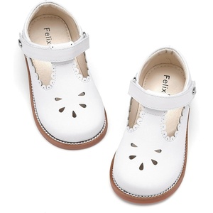 image:imageFelix amp Flora Toddler Girl Oxford Dress Shoes  Mary Jane Flats for Little Girl Party School ShoesB426white