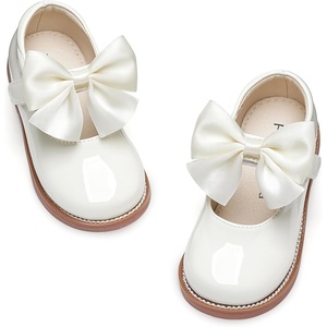 image:imageFelix amp Flora Toddler Girl Oxford Dress Shoes  Mary Jane Flats for Little Girl Party School ShoesB427ivory White