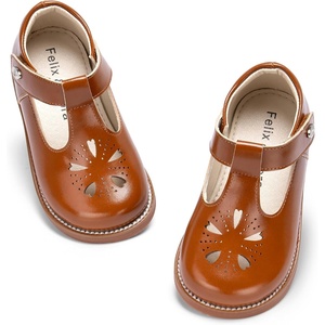 image:imageFelix amp Flora Toddler Girl Oxford Dress Shoes  Mary Jane Flats for Little Girl Party School ShoesB428brown