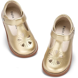 image:imageFelix amp Flora Toddler Girl Oxford Dress Shoes  Mary Jane Flats for Little Girl Party School ShoesB428gold