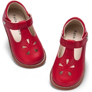 image:imageFelix amp Flora Toddler Girl Oxford Dress Shoes  Mary Jane Flats for Little Girl Party School ShoesB428red