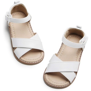 image:imageFelix amp Flora Toddler Girl Sandals  Flower Girl Dress Shoes Open Toe Little Kid FlatsBc205 White