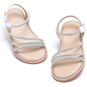 image:imageFelix amp Flora Toddler Girl Sandals  Flower Girl Dress Shoes Open Toe Little Kid FlatsBc276silver