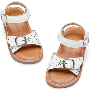 image:imageFelix amp Flora Toddler Girl Sandals  Flower Girl Dress Shoes Open Toe Little Kid FlatsBc316pl White
