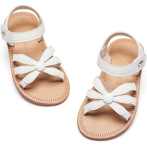 image:imageFelix amp Flora Toddler Girl Sandals  Flower Girl Dress Shoes Open Toe Little Kid FlatsBc325pl White