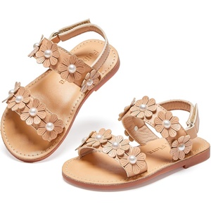 image:imageFelix amp Flora Toddler Girl Sandals  Flower Girl Dress Shoes Open Toe Little Kid FlatsBc330nude