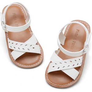image:imageFelix amp Flora Toddler Girl Sandals  Little Girl Easter Dress Shoes Lightweight Open Toe Beach Holiday FlatsBc219ivory White
