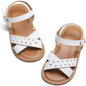 image:imageFelix amp Flora Toddler Girl Sandals  Little Girl Easter Dress Shoes Lightweight Open Toe Beach Holiday FlatsBc219white