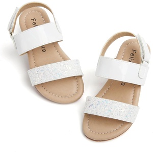 image:imageFelix amp Flora Toddler Girl Sandals  Little Girl Easter Dress Shoes Lightweight Open Toe Beach Holiday FlatsBc251multicolor White