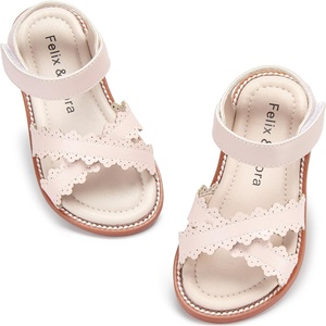image:imageFelix amp Flora Toddler Girl Sandals  Little Girl Easter Dress Shoes Lightweight Open Toe Beach Holiday FlatsBc286light Pink