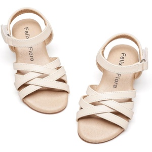 image:imageFelix amp Flora Toddler Girl Sandals  Little Girl Easter Dress Shoes Lightweight Open Toe Beach Holiday FlatsBc294apricot