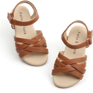 image:imageFelix amp Flora Toddler Girl Sandals  Little Girl Easter Dress Shoes Lightweight Open Toe Beach Holiday FlatsBc294brown