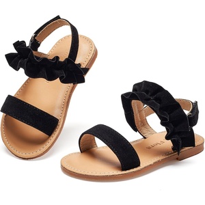 image:imageFelix amp Flora Toddler Girl Sandals  Little Girl Easter Dress Shoes Lightweight Open Toe Beach Holiday FlatsBc300black