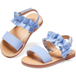 image:imageFelix amp Flora Toddler Girl Sandals  Little Girl Easter Dress Shoes Lightweight Open Toe Beach Holiday FlatsBc300fl Blue