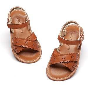 image:imageFelix amp Flora Toddler Girl Sandals  Little Girl Easter Dress Shoes Lightweight Open Toe Beach Holiday FlatsBc309brown