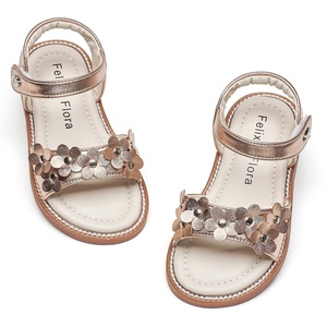 image:imageFelix amp Flora Toddler Girl Sandals  Little Girl Easter Dress Shoes Lightweight Open Toe Beach Holiday FlatsBc317champagne