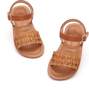 image:imageFelix amp Flora Toddler Girl Sandals  Little Girl Easter Dress Shoes Lightweight Open Toe Beach Holiday FlatsBc333brown