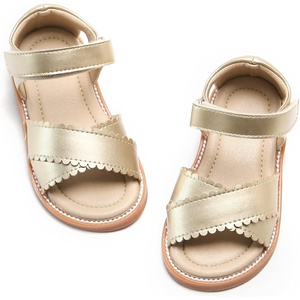 image:imageFelix amp Flora Toddler Girl Sandals Flower Girl Dress Shoes Open Toe Little Kid FlatsBc212gold