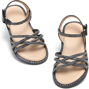 image:imageFelix amp Flora Toddler Girl Sandals Flower Girl Dress Shoes Open Toe Little Kid FlatsBc277black