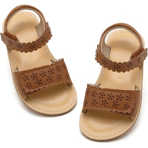 image:imageFelix amp Flora Toddler Girl Sandals Flower Girl Dress Shoes Open Toe Little Kid FlatsBc293brown