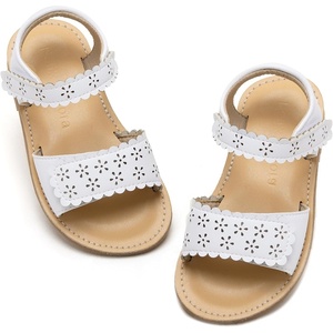 image:imageFelix amp Flora Toddler Girl Sandals Flower Girl Dress Shoes Open Toe Little Kid FlatsBc293white