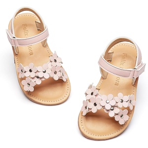 image:imageFelix amp Flora Toddler Girl Sandals Flower Girl Dress Shoes Open Toe Little Kid FlatsBc308light Pink