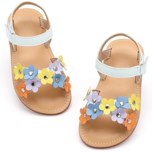 image:imageFelix amp Flora Toddler Girl Sandals Flower Girl Dress Shoes Open Toe Little Kid FlatsBc308multicolor
