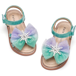 image:imageFelix amp Flora Toddler Girl Sandals Flower Girl Dress Shoes Open Toe Little Kid FlatsBc320green
