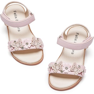 image:imageFelix amp Flora Toddler Girl Sandals Flower Girl Dress Shoes Open Toe Little Kid FlatsBc331pink