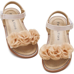 image:imageFelix amp Flora Toddler Girl Sandals Open Toe Dress Flats for Parties WeddingsBc207dark Nude