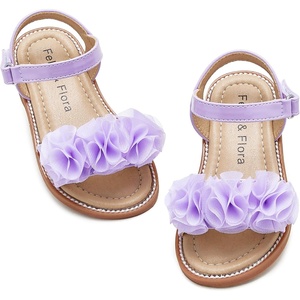 image:imageFelix amp Flora Toddler Girl Sandals Open Toe Dress Flats for Parties WeddingsBc207purple