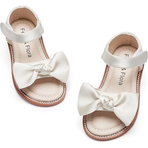image:imageFelix amp Flora Toddler Girl Sandals Open Toe Dress Flats for Parties WeddingsBc245s Ivory White