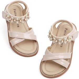 image:imageFelix amp Flora Toddler Girl Sandals Open Toe Dress Flats for Parties WeddingsBc284nude