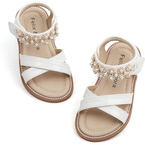 image:imageFelix amp Flora Toddler Girl Sandals Open Toe Dress Flats for Parties WeddingsBc284white