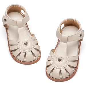 image:imageFelix amp Flora Toddler Girls Sandals Flower Girl Shoes Soft Rubber Princess Flat ShoesBc312beige