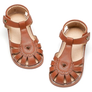 image:imageFelix amp Flora Toddler Girls Sandals Flower Girl Shoes Soft Rubber Princess Flat ShoesBc312brown