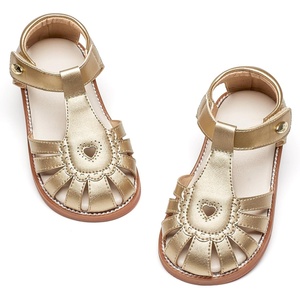 image:imageFelix amp Flora Toddler Girls Sandals Flower Girl Shoes Soft Rubber Princess Flat ShoesBc312gold