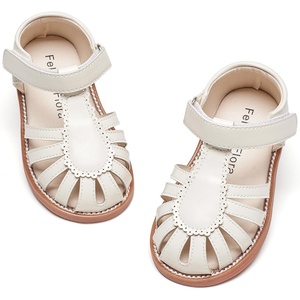image:imageFelix amp Flora Toddler Girls Sandals Flower Girl Shoes Soft Rubber Princess Flat ShoesBc322ivory