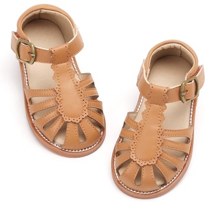 image:imageFelix amp Flora Toddler Girls Sandals Soft Rubber Princess Flat Shoes Flower Girl ShoesBc262brown