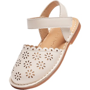 image:imageFelix amp Flora Toddler Girls Sandals Soft Rubber Princess Flat Shoes Flower Girl ShoesBc299beige