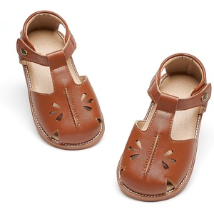 image:imageFelix amp Flora Toddler Girls Sandals Soft Rubber Princess Flat Shoes Flower Girl ShoesBc311brown