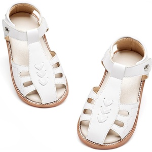 image:imageFelix amp Flora Toddler Girls Sandals Soft Rubber Princess Flat Shoes Flower Girl ShoesBc313white