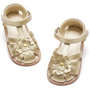 image:imageFelix amp Flora Toddler Girls Sandals Soft Rubber Princess Flat Shoes Flower Girl ShoesBc326gold