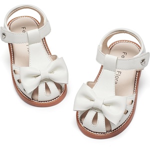 image:imageFelix amp Flora Toddler Girls Sandals Soft Rubber Princess Flat Shoes Flower Girl ShoesBc327cream