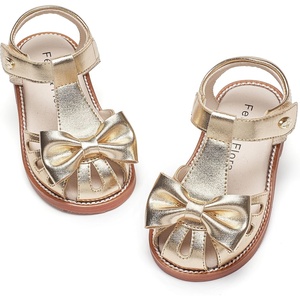 image:imageFelix amp Flora Toddler Girls Sandals Soft Rubber Princess Flat Shoes Flower Girl ShoesBc327gold