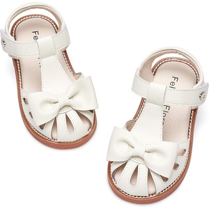 image:imageFelix amp Flora Toddler Girls Sandals Soft Rubber Princess Flat Shoes Flower Girl ShoesBc327ivory White