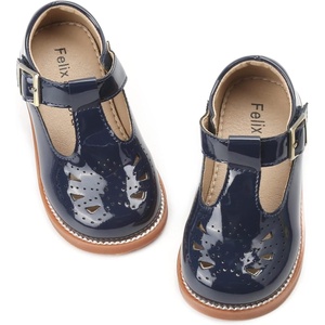 image:imageFelix amp Flora Toddler Little Girl Mary Jane Dress Shoes  Ballet Flats for Easter Flower Girl Party School ShoesB345navy Blue