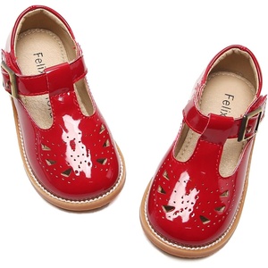 image:imageFelix amp Flora Toddler Little Girl Mary Jane Dress Shoes  Ballet Flats for Easter Flower Girl Party School ShoesB345red
